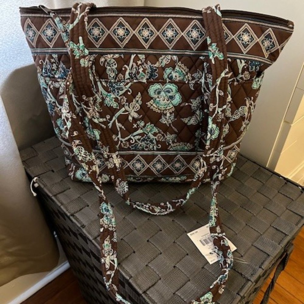 Beautiful Croft & Barrow paisley cotton totebag - New With Tags!